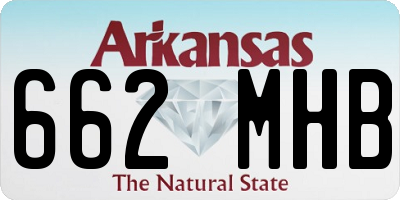 AR license plate 662MHB