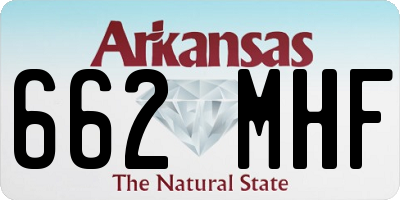 AR license plate 662MHF