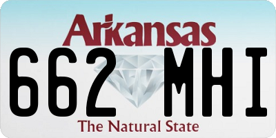 AR license plate 662MHI