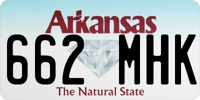 AR license plate 662MHK