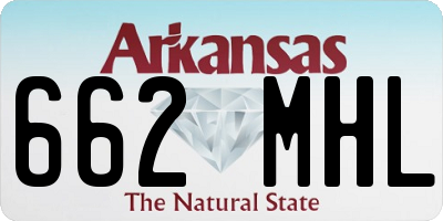 AR license plate 662MHL