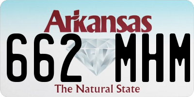 AR license plate 662MHM