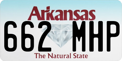AR license plate 662MHP