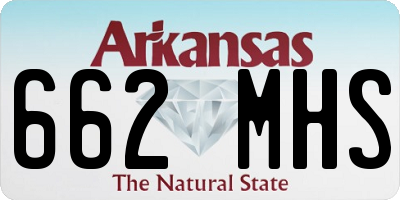 AR license plate 662MHS