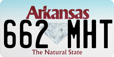 AR license plate 662MHT
