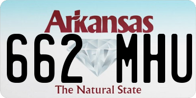 AR license plate 662MHU