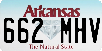 AR license plate 662MHV
