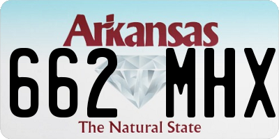 AR license plate 662MHX