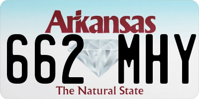 AR license plate 662MHY