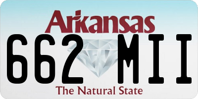AR license plate 662MII