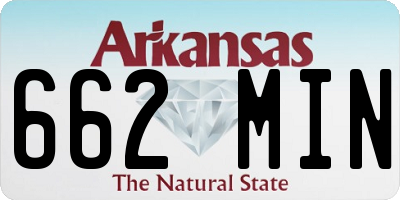 AR license plate 662MIN