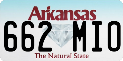 AR license plate 662MIO