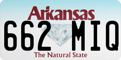 AR license plate 662MIQ