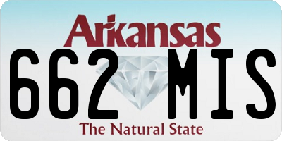 AR license plate 662MIS