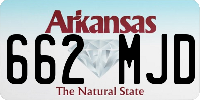 AR license plate 662MJD