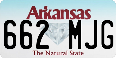 AR license plate 662MJG