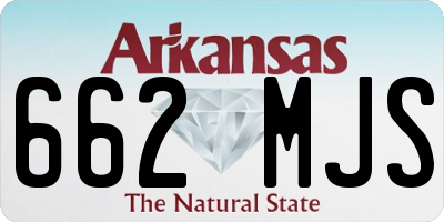 AR license plate 662MJS