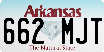 AR license plate 662MJT