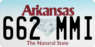 AR license plate 662MMI