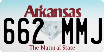 AR license plate 662MMJ
