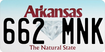AR license plate 662MNK