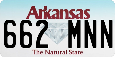 AR license plate 662MNN