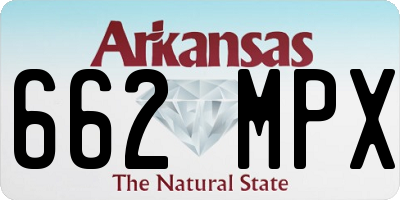 AR license plate 662MPX
