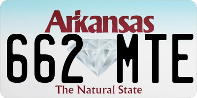 AR license plate 662MTE