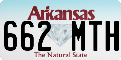 AR license plate 662MTH