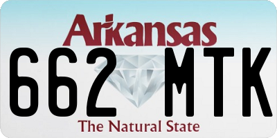 AR license plate 662MTK