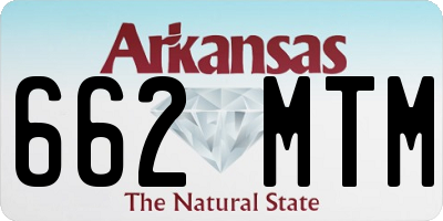 AR license plate 662MTM