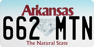 AR license plate 662MTN
