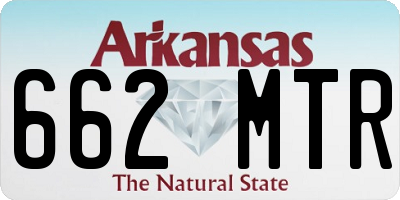 AR license plate 662MTR