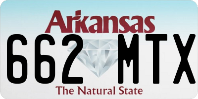 AR license plate 662MTX