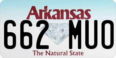 AR license plate 662MUO