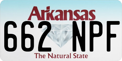 AR license plate 662NPF