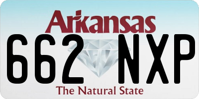 AR license plate 662NXP