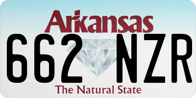 AR license plate 662NZR