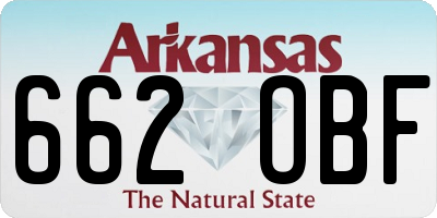 AR license plate 662OBF