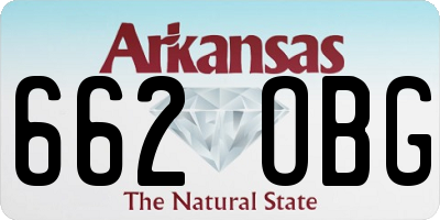AR license plate 662OBG