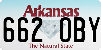 AR license plate 662OBY