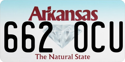 AR license plate 662OCU
