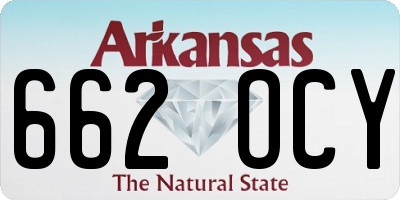 AR license plate 662OCY