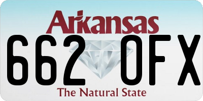 AR license plate 662OFX