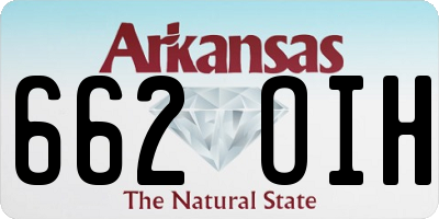 AR license plate 662OIH