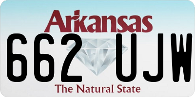 AR license plate 662UJW