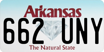 AR license plate 662UNY
