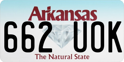 AR license plate 662UOK