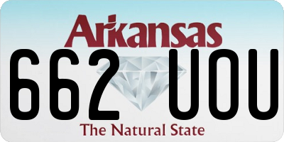 AR license plate 662UOU