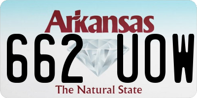 AR license plate 662UOW